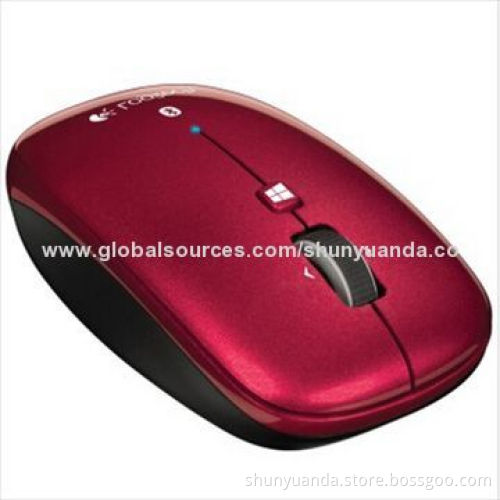 Fashionable portable notebook Wireless mouse, Reception range 25m, Number of Keys 4
